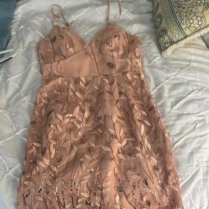 Pink sequin dress